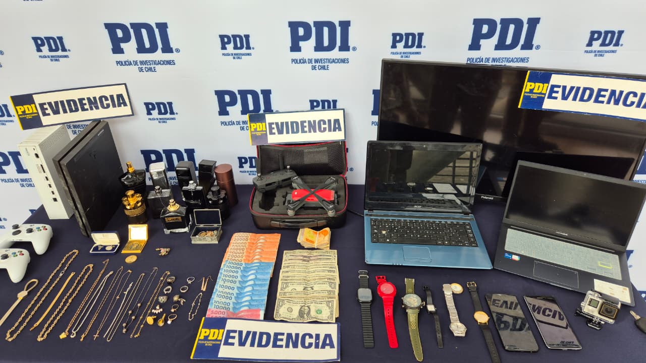 Adolescente fue detenido por robo en vivienda y recupera especies avaluadas en $6 millones en Valdivia