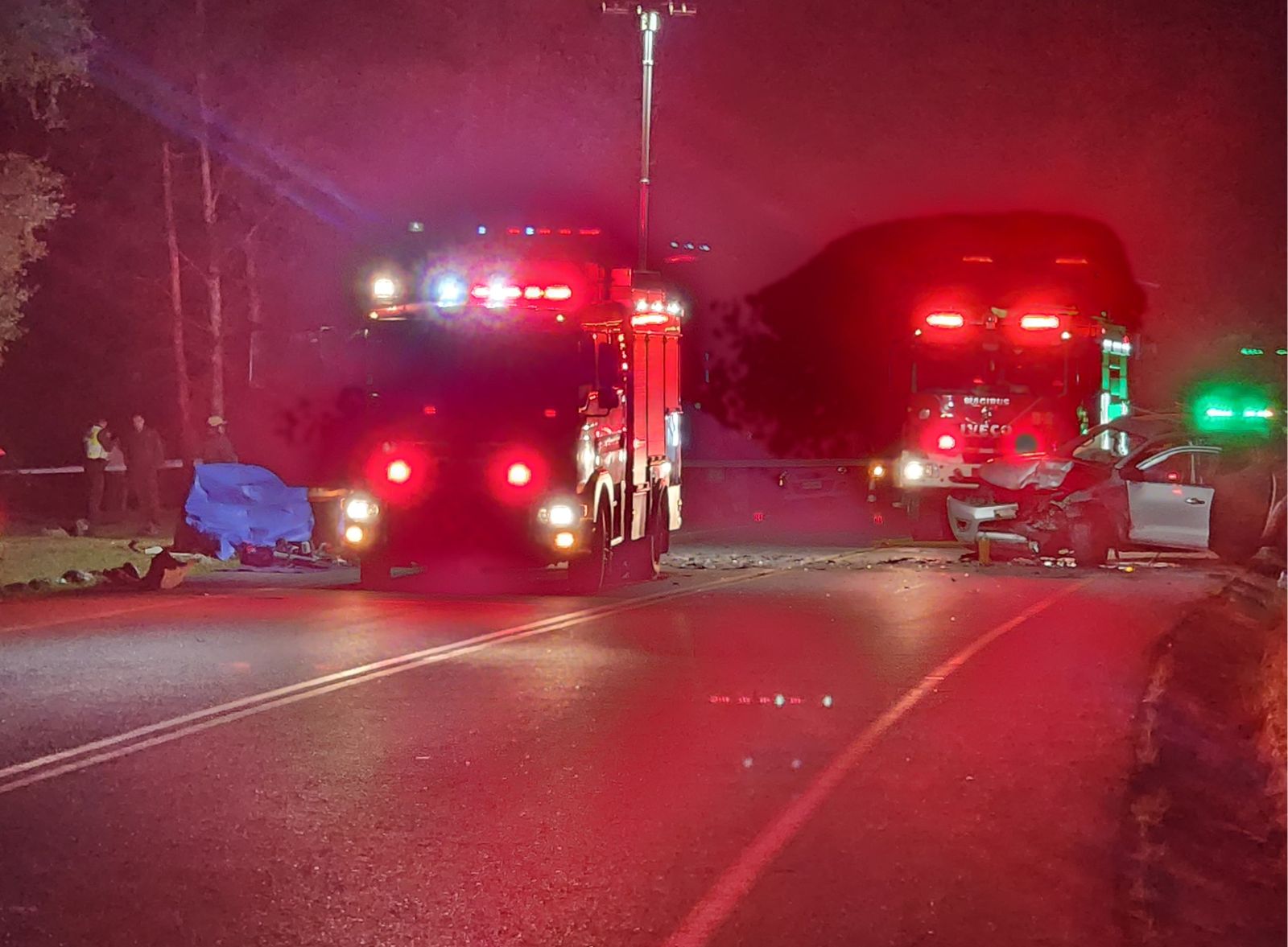 Dos personas fallecidas deja violenta colisión frontal en Futrono