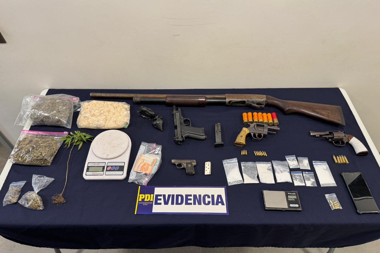 Desarticulan banda criminal en Mariquina: Decomisaron drogas y armas en la comuna