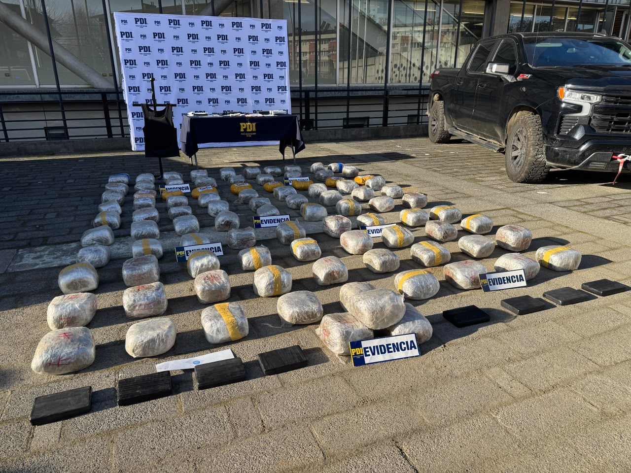 PDI de Valdivia incautó más de 150 kilos de droga avaluados en más de $1.097 millones