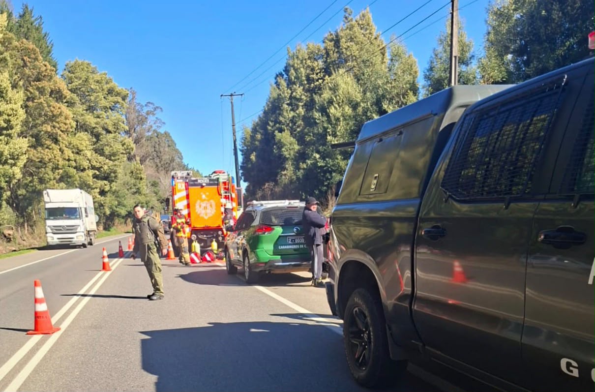 Sin vida fue encontrada una mujer que cayó con su vehiculo hacia un humedal en la ruta Valdivia - San José de la Mariquina